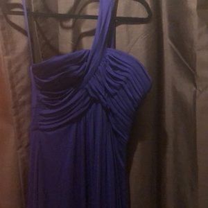 Purple one strap dress